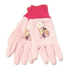 Disney Minnie Mouse Toddler Little Girls Pink Cotton Jersey Stretch Gloves 2-6 Y